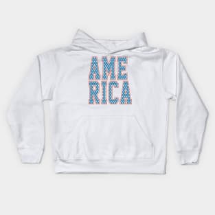 America letters american flag Kids Hoodie